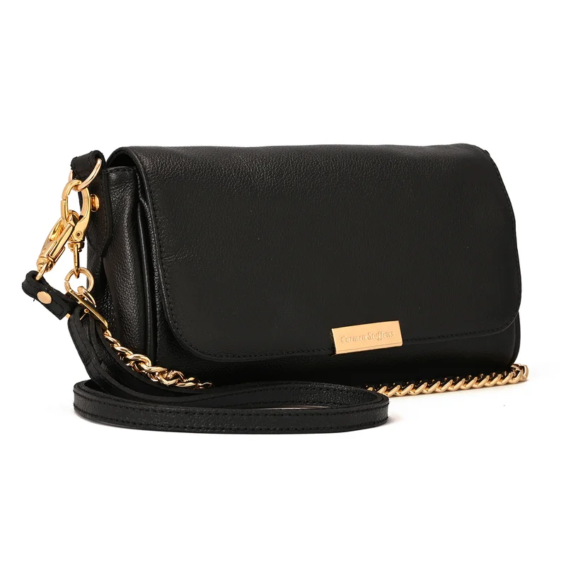 Carmen Steffens Black Baguette Bag